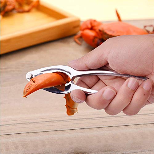 HouseHoo Crab Leg Crackers and Tools, 10 Pcs Lobster Crackers and Picks for Lobster, Crab Shells and Nuts, Zinc Plated Crab Crackers and Tools, Heavy Duty Crab Cracker, Nut Crackers for Nuts