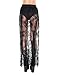 iHeartRaves Black Eden Floral Lace Sheer Maxi Skirt (Small)