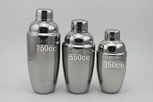 Lautechco Stainless Steel Martini Cocktail Shaker Bar Tools Wine Shakers (12 Oz/350ml)