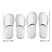 Spa Slippers (12 Pairs) with Drawstring Bags - White Fluffy Closed Toe Disposable Slippers - Two Size(S, L) Fits Most Men, Women - Perfect for Bathroom, Guests, Travel, Home, Wedding, Hotel Use