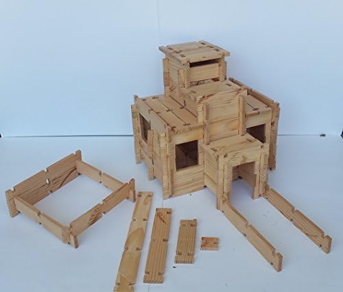 Freedom Logs; Wood Building Block Set Educational Tool by Freedombuys