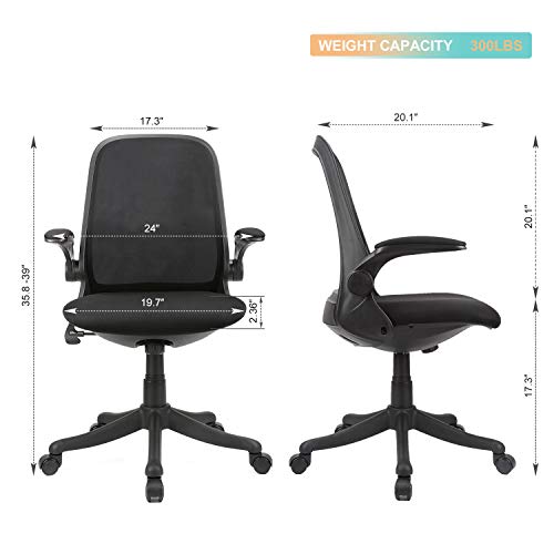 Home Office Chair Student Ergo Mid Back Cheap Desk Chair Ergonomic Mesh