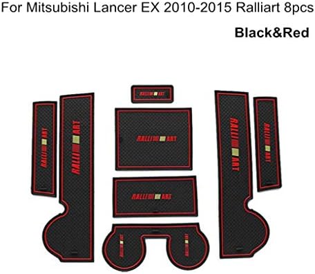 fgghfgrtgtg 8pcs/set Door Non-slip Groove Pad Gate Slot Mat Decor Replacement For Lancer Ex 2010-2015