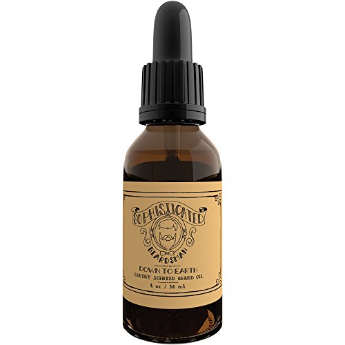 #1 Best Pure Unique Blend of Premium All Natural & Organic oils, DOWN TO EARTH Scented, Leave-in Conditioner Softens a Man’s Beard to Mustache, Healthier Skin, Hair & Growth for a well Groomed Look