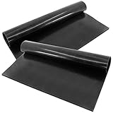 Keku Set Of 2 Highest Quality BBQ Barbecue Grill & Baking Non-stick Mats Reusable For Years, FDA Approved, Works On Any BBQ Grill Or As Oven Baking Pan Liners Can Be Cut To Fit Dishwasher Safe