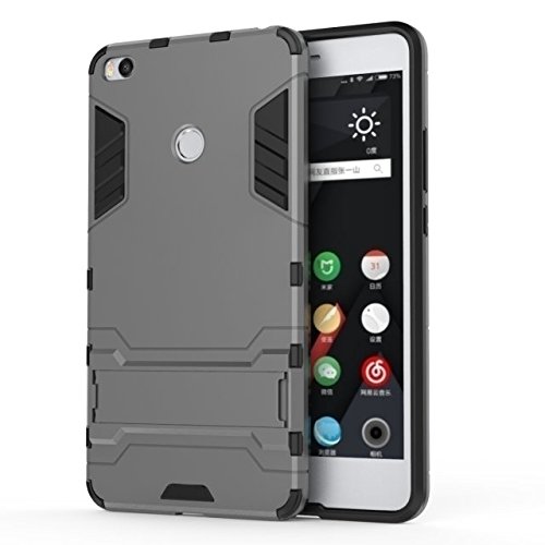 Xiaomi mi max 2 case, topace slim robot armor stand sho…