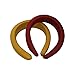 Epomay Women Thick Velvet Headbands - Wide Padded Hair Hoops Alice Bands Hair Accessories (2pack Classic Colors)
