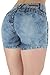 G675SH-P – Plus Size, Butt Lift Levanta Cola, Mid Waist Ripped Distressed Shorts