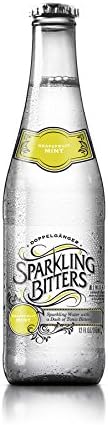 Sparkling Bitters Water, Grapefruit Mint, 12 oz glass-bottle (Pack of 4)