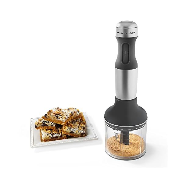 KitchenAid KHB2351CU 3Speed Hand Blender Contour Silver, 8 inches