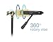 XFISHMAN Rotary Fly Tying Vise Vise Square Pedestal Base C Clamp Steel Hard Jaws kit