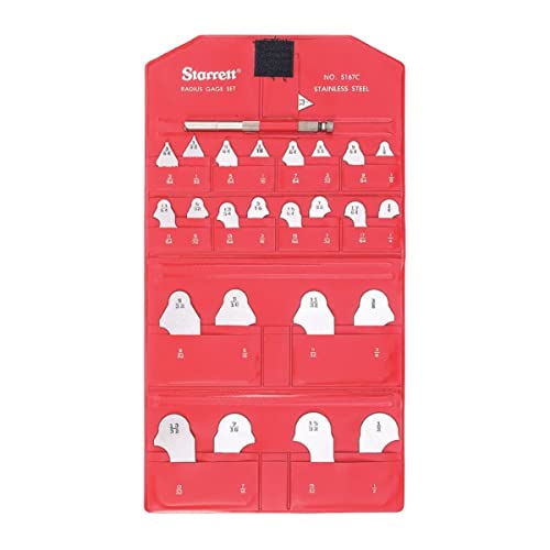 Starrett Radius Gage Set Includes 167AH And S167B With 110 Holder For