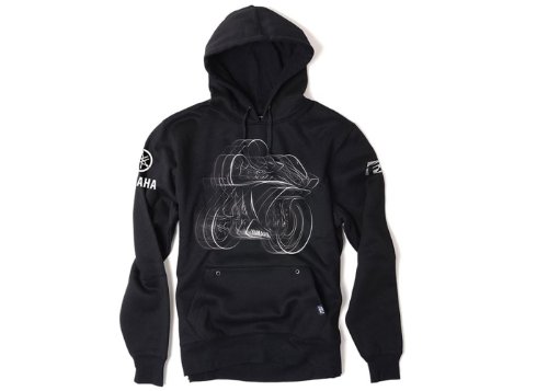 Factory Effex 'YAMAHA' R1 Pullover Sweatshirt (Black, XX-Large)