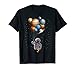 Astronaut Cat in Space Holding Planet Balloon, T-Shirt for Men Women Kids