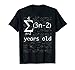 Funny Math Geek 21st Birthday 21 Years Old Shirt For Him Her T-Shirt
