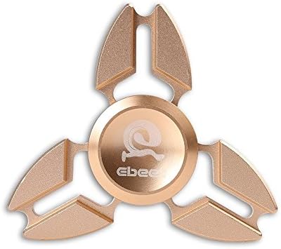 Fidget Spinner Toy, Hand spinner Finger Playing or Table Spinning for Kids &amp; Adults-Gold