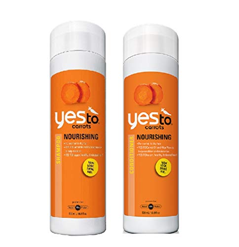 Yes To Carrots Nourishing Shampoo and Conditioner Set for Normal to Dry Hair, 16.9 Fluid Ounce (Pack of 2) - Thumbnail 2