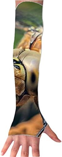 Temporary Tattoo Dragonfly Arm Sleeves Arts Sunscreen Sports Cooling Protective Gloves