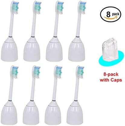 iHealthia Replacement Toothbrush Heads for Sonicare Brush Head HX7022, 8-pack, Fits E-Series, Essence, Xtreme, Elite, Advance Philips Screw-On Electric Toothbrushes