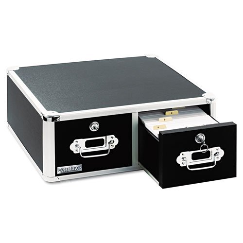 Buy Vaultz Locking 8 x 5 TwoDrawer Index Card Box, 3000Card Capacity