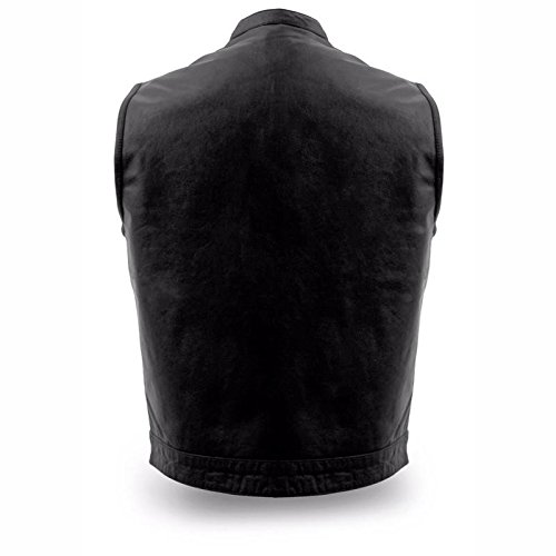 First Manufacturing mens Sniper Leather Vest(Black,X-Large),1 Pack