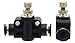 PneumaticPlus SCF-1/4 Air Flow Control Valve with Push-to-Connect Fitting, In-Line Speed Controller Union Straight - 1/4