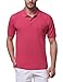Men's Casual Solid Short Sleeve Polo Shirt Graphic Classic Uniforms Cotton Pique T-shirt