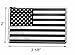 USA American Embossed Stainless Steel Metal Flag for Cars, Trucks Show Support of Police and Law Enforcement Officers (3.12