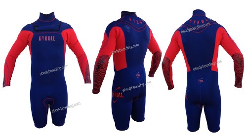 Mike Stewart Gyroll Long Sleeve Springsuit - SMV/RD (item# MSGYLSSPRING)
