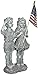 Design Toscano QM7512030 Patriotic Flag Children Statue,Antique Stone