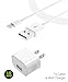 iPhone 8 Charger set, iPhone X / 8/8 Plus / 7 Plus / 7 /6S plus / 6S / 6 Charger 5W - 1 Amp Power adapter Apple MFi Certified Lightning to USB Cable Kit by Ixir – (1 Wall Charger + 1 Cable)…
