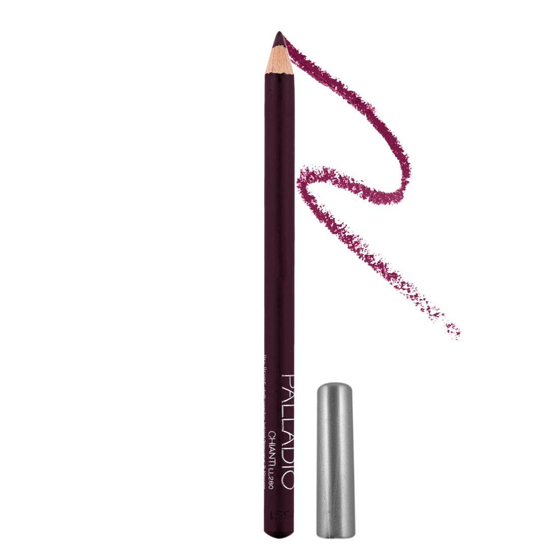Palladio Lip Liner Pencil, Wooden, Firm yet Smooth, Contour and Line with Ease, Perfectly Outlined Lips, Comfortable, Hydrating, Moisturizing, Rich Pigmented Color, Long Lasting, Chianti