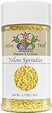 India Tree Nature's Colors Yellow Sprinkles, 2.7 Ounce