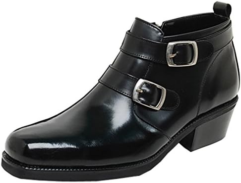 Epicsnob Mens Shoes Genuine Cow Leather Dress Formal Casual Ankle Belt Boots