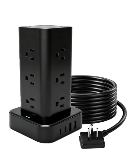 Tagzilo Power Strip Tower 16-outlets USB-C Surge Protector