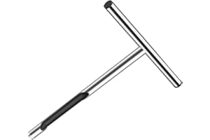 VILLCASE Soil Sampler Tool Metal T Handle Stainless Steel Soil Probe 31X15Cm Core Sampler