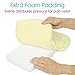 Vive Mobility Knee Walker Pad Cover - Plush Synthetic Faux Sheepskin Scooter Cushion - Accessory for Knee Roller - Leg Cart Improves Comfort During Injury (Off-White)
