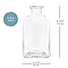 Glassnow C6054-N Roma Glass Bottle, 8.5 oz, Clear, 12 Pieces