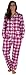 PajamaMania Women's Cotton Flannel Long Sleeve Button-Down Pajamas PJ Set