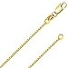 Italian Fashions 14K or 10K REAL Solid Yellow or White or Rose/Pink Gold 0.5 MM,0.6MM,0.7MM,0.8MM,0.9MM,1.1MM,1.2MM Italian Diamond Cut Box Link Chain Necklace gold necklaces for women MADE IN ITALY