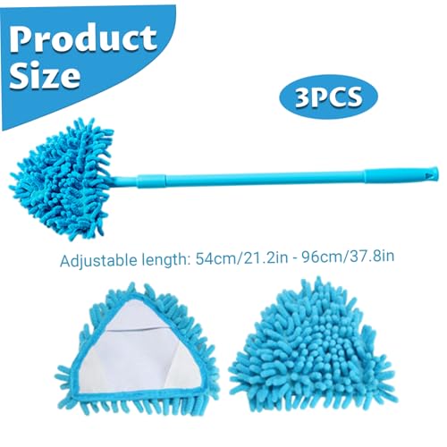 Mini Mop, Reusable Chenille Mop with Extendable Handle for Small Areas Cleaning photo 9