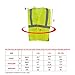 SHORFUNE High Visibility Safety Vest with 2 Pockets and Reflective Strips, Loop and Hook, Yellow, ANSI/ISEA Standards, S-M