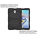 Angelan Samsung Galaxy Tab A 10.5 2018 Case, Heavy Duty Three Layer Ultra Hybrid Silicone+Hard PC Bumper Full-Body Protective Case Cover with Kickstand for Galaxy Tab A 10.5 Inch SM-T590/T595,Black