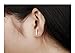 14K Rose Gold Plated Stainless Steel Stud Earring, A Pair Stick Tiny 10mm Stud Earrings Ge314Short
