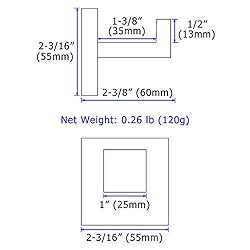 Angle Simple Bath Towel Hook, SUS304 Stainless
