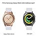V-MORO for Galaxy Watch 42mm / Gear Sport Bands, 20mm Soft Leather Band Bracelet Strap Wristband for Samsung Galaxy Watch 42mm R810 & Samsung Gear Sport Watch/Garmin Vivoactive 3 Men Women White