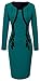 HOMEYEE Women's Elegant Patchwork Wear to Work Bodycon Cocktail Dress B247