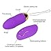 Sex Toy for Women,PPW Vibrating Egg with Remote Control,Powerful Vibrator for Clitoris Stimulation,10 Vibrations,Silicone,Waterproof Adult Toy Purple (Purple-1)