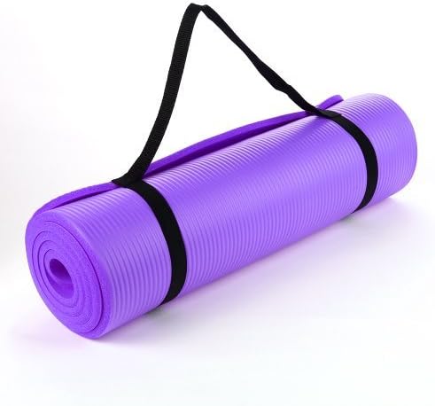 TNP® Large Thick Cushioned Pilates and Yoga Mat with Carry Handle 182cm x 60cm x 15mm Gym Exercise Floor Outdoor Indoor Mat Mats