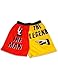 The Man The Legend Adult Red and Yellow Boxer Shorts (Adult Large)